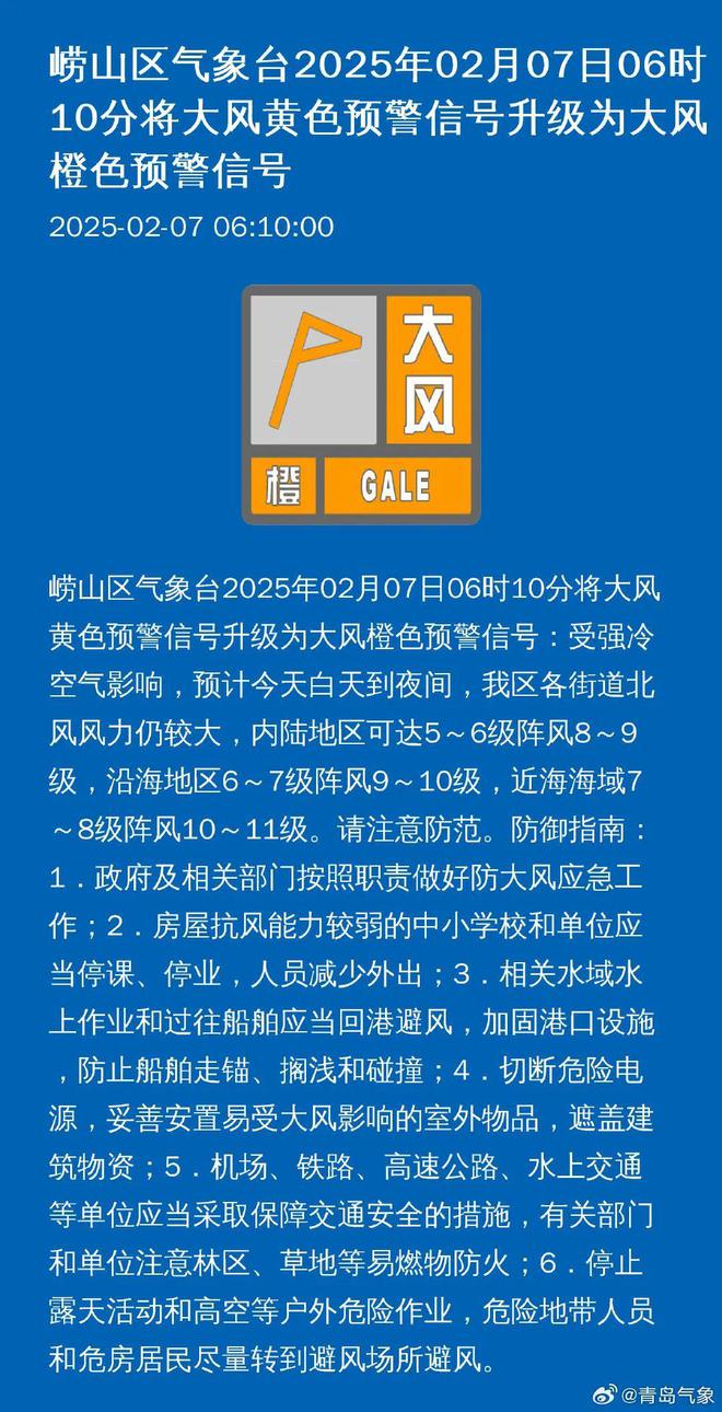 警！市区最高才-5℃阵风11级还有雪→爱游戏app最新登录入口青岛多区连发预(图4)